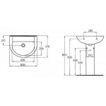 Умывальник подвесной Ideal Standard Ecco